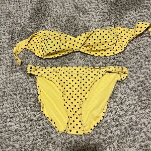 Target Yellow and Black Bikini Set